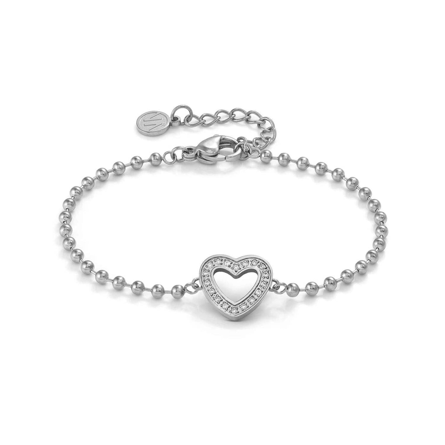 Nomination Soffio D'amore Stainless Steel Cubic Zirconia Heart Bracelet 134000/022