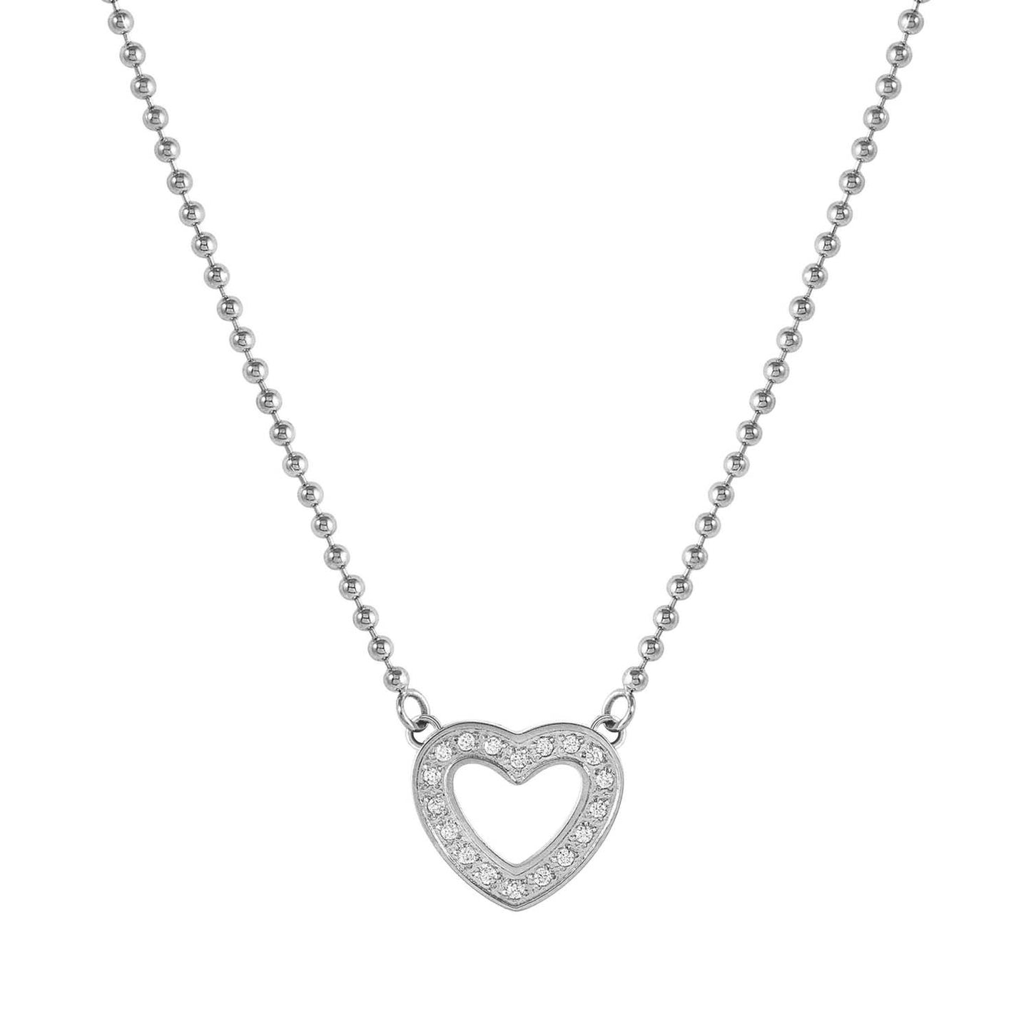 Nomination Soffio D'amore Stainless Steel Cubic Zirconia Heart Necklace 134001/022