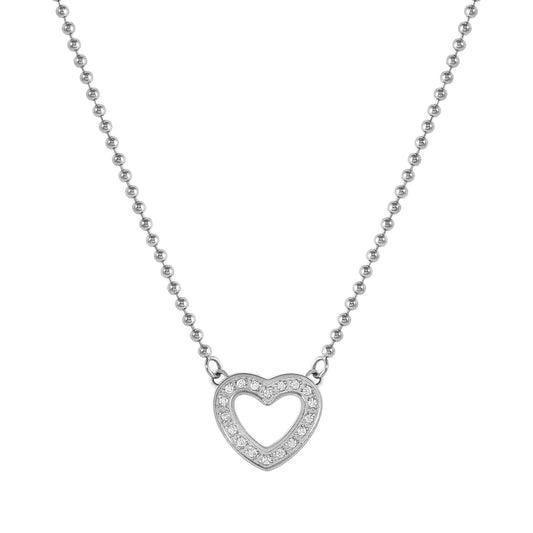 Nomination Soffio D'amore Stainless Steel Cubic Zirconia Heart Necklace 134001/022