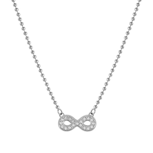 Nomination Soffio D'amore Stainless Steel Cubic Zirconia Infinity Necklace 134001/024