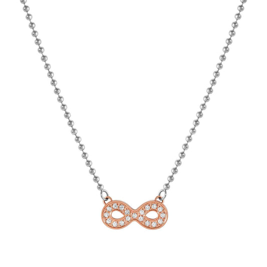 Nomination Soffio D'amore Stainless Steel Cubic Zirconia Infinity Necklace 134004/024