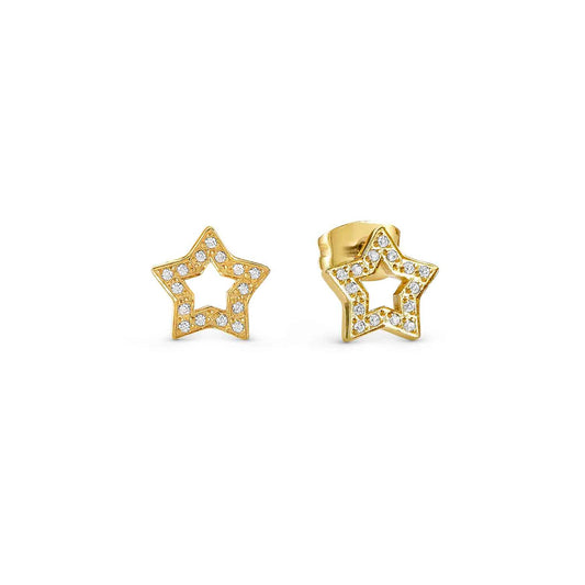 Nomination Soffio D'amore Yellow Gold Plated Star Cubic Zirconia Stud Earrings 134008/023