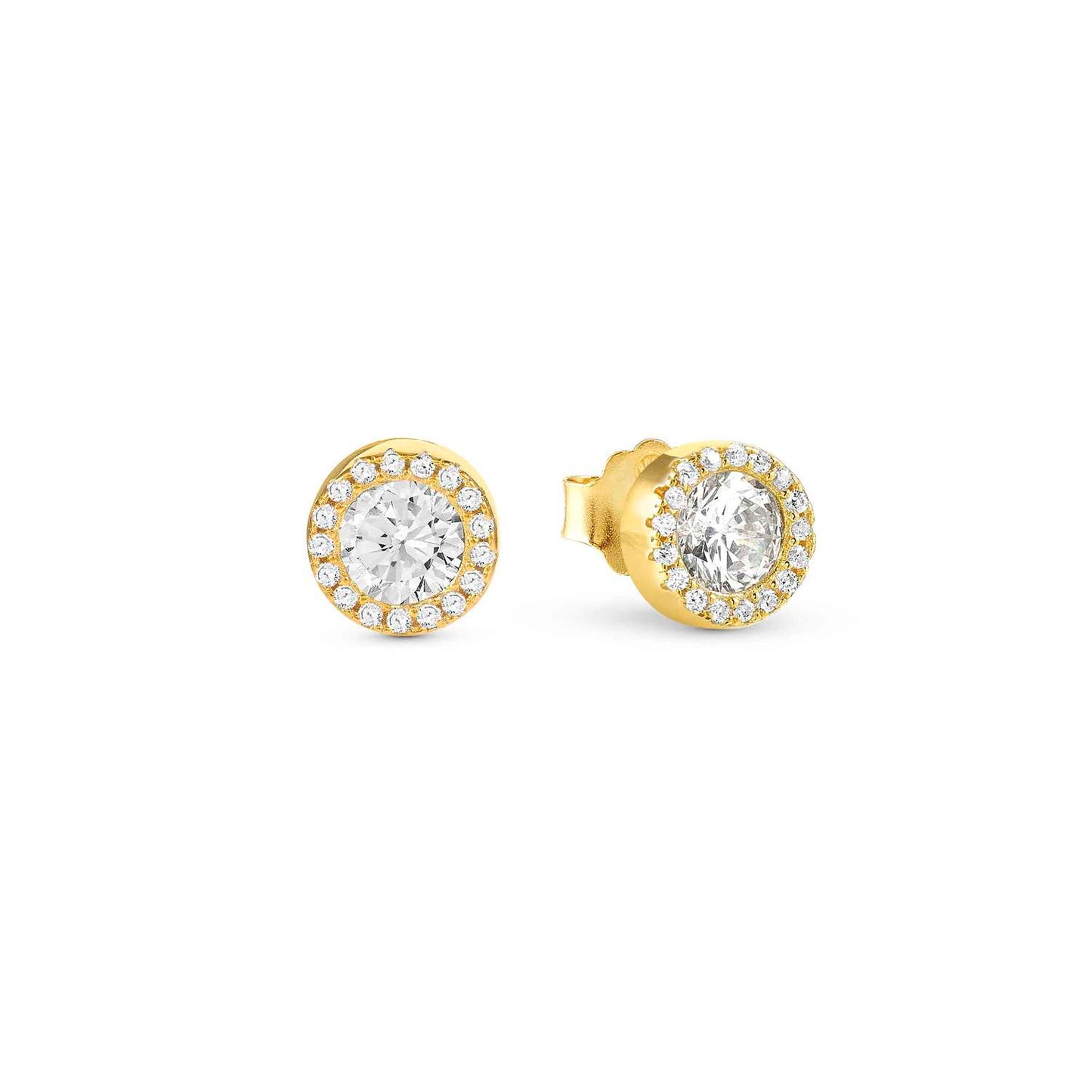 Nomination Seidivina Yellow Gold Plated Cubic Zirconia Stud Earrings 241404/012