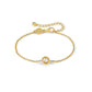 Nomination Cosmiclove Yellow Gold Circle Cubic Zirconia Bracelet 241703/054