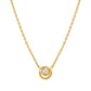 Nomination Cosmiclove Yellow Gold Circle Cubic Zirconia Necklace 241706/054