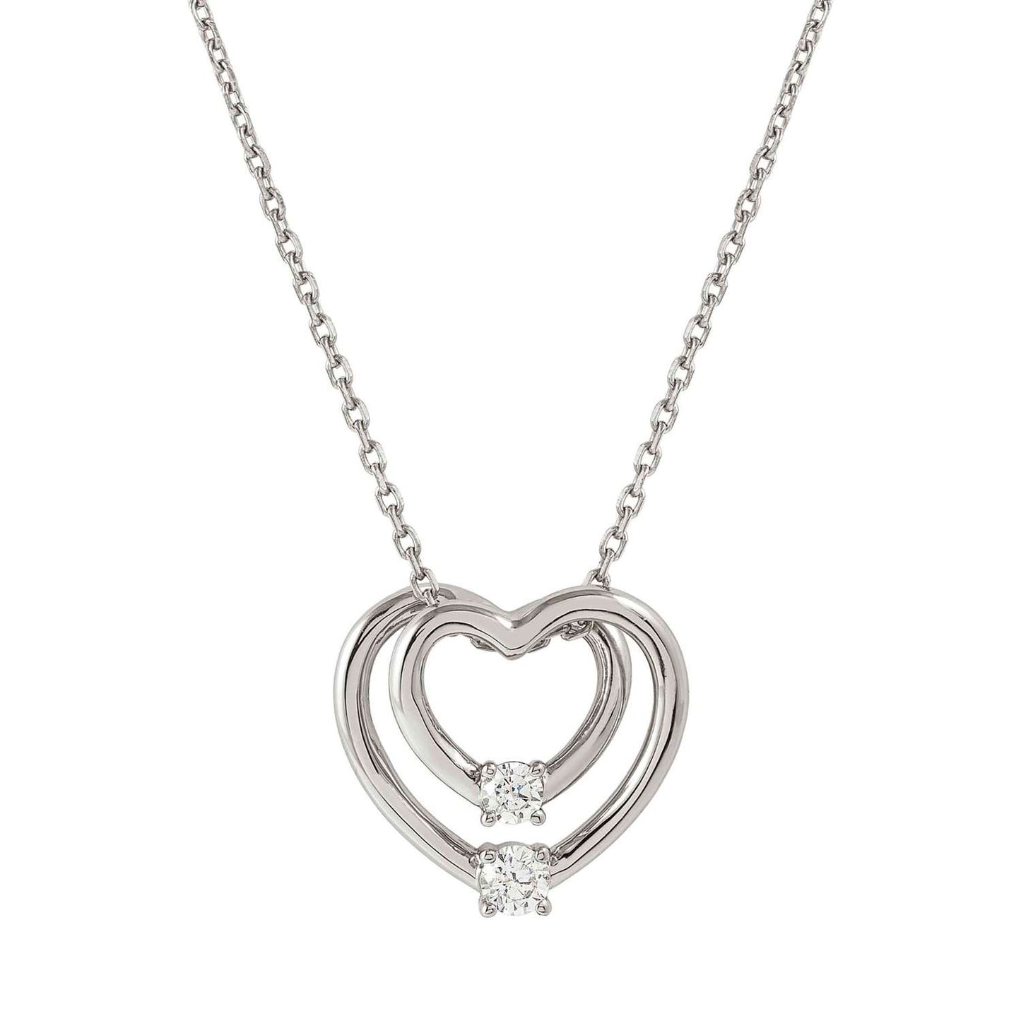 Nomination Cosmiclove Open Hearts Cubic Zirconia Necklace 241708/004