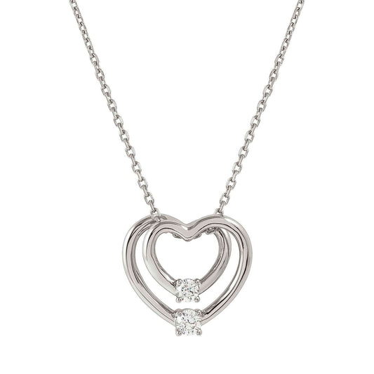 Nomination Cosmiclove Open Hearts Cubic Zirconia Necklace 241708/004