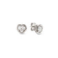 Nomination Cosmiclove Cubic Zirconia Heart Stud Earrings 241710/004