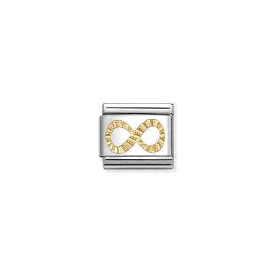 Nomination Composable Classic Gold Etched Infinity Charm 030149/66