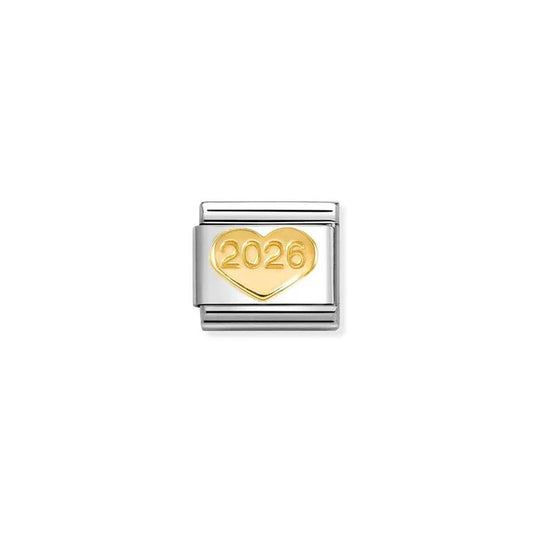 Nomination Composable Classic Gold Heart 2026 Charm 030149/68