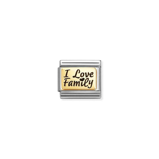 Nomination Composable Classic Gold I Love Family Charm 030166/69