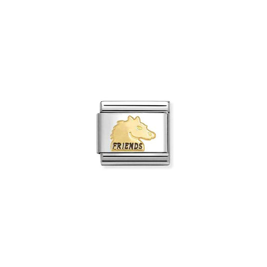 Nomination Composable Classic Gold Friends Horse Charm 030285/71