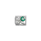 Nomination Composable Classic White and Green Cubic Zirconia Clover Charm 330322/10