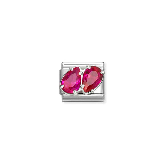 Nomination Composable Classic Red Cubic Zirconia Teardrop Charms 330329/11
