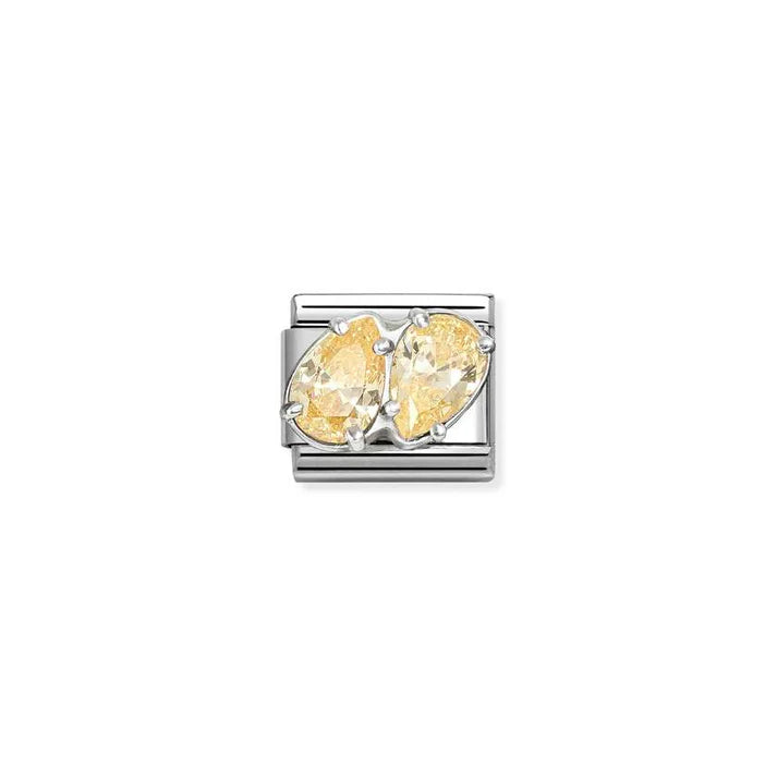 Nomination Composable Classic Yellow Cubic Zirconia Teardrop Charm  330329/15