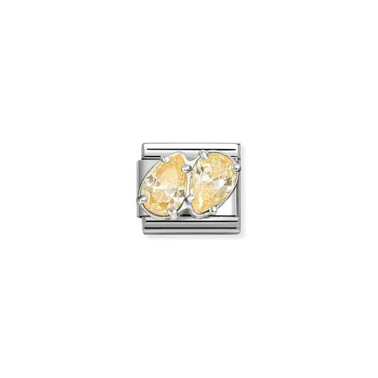 Nomination Composable Classic Yellow Cubic Zirconia Teardrop Charm  330329/15