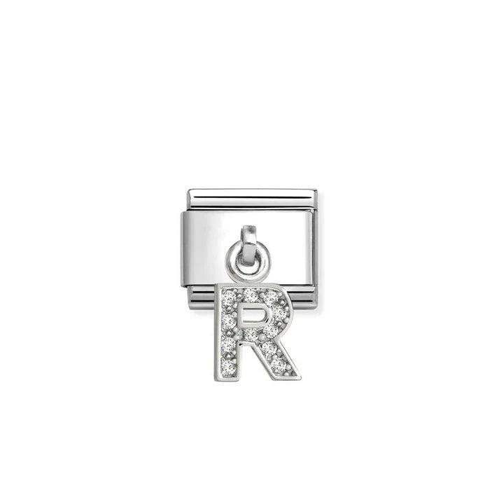 Nomination Composable Classic Cubic Zirconia Letter R 331818/18