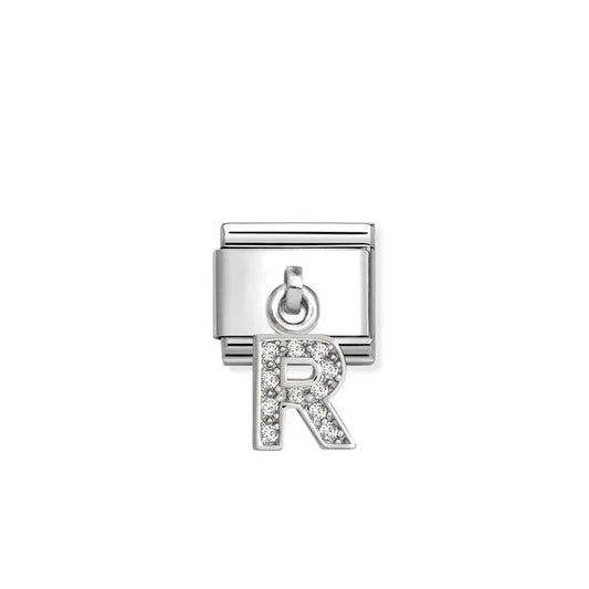 Nomination Composable Classic Cubic Zirconia Letter R 331818/18