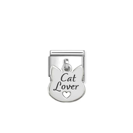 Nomination Composable Classic Cat Lover Dangly Charm 331811/14