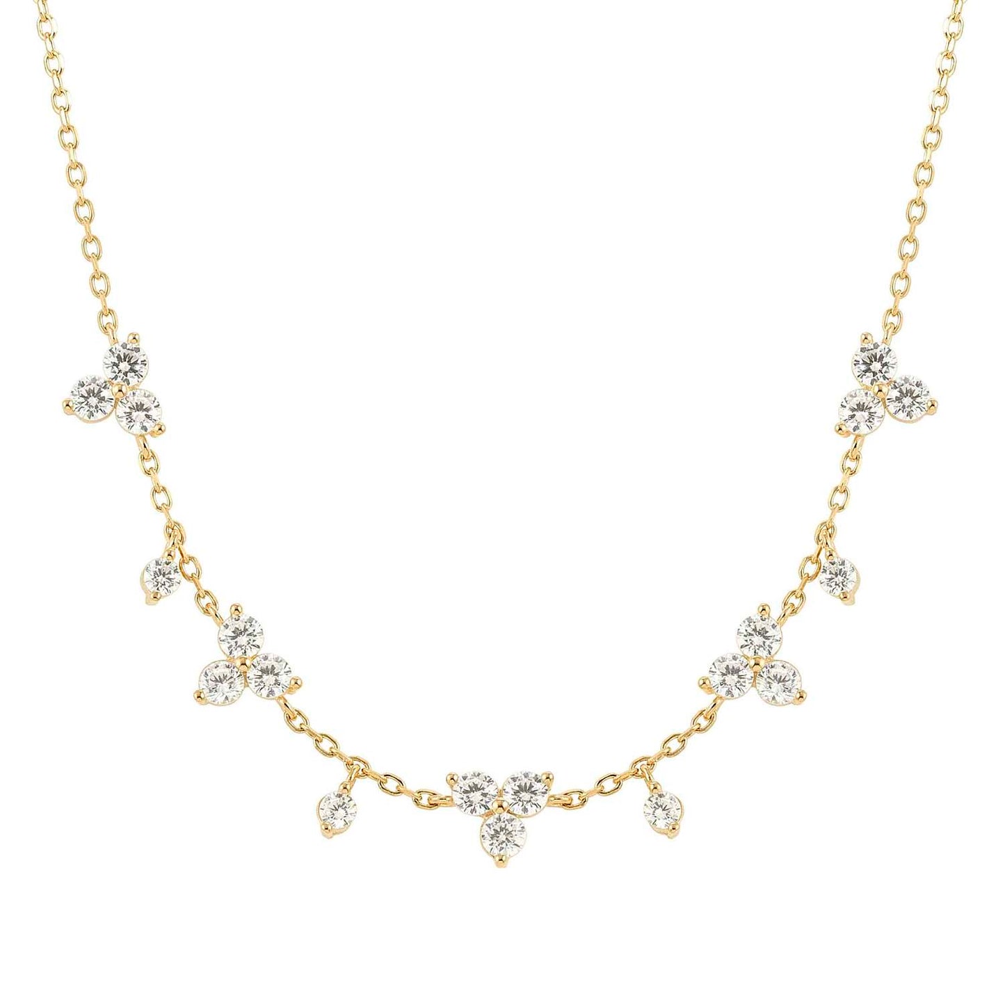 Nomination Life Bouquet Yellow Gold PVD Cubic Zirconia Necklace 242507/012
