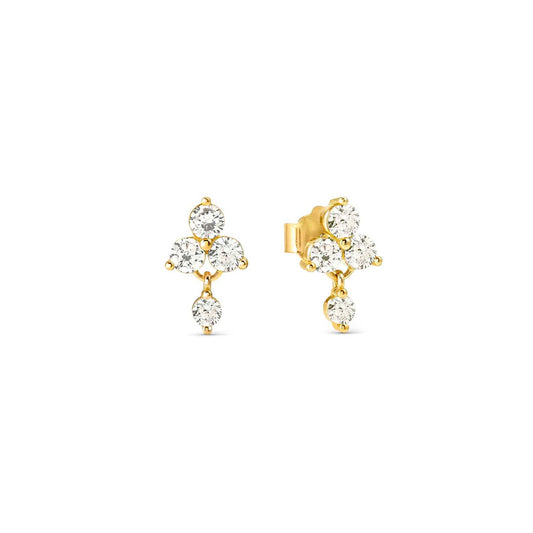 Nomination Life Bouquet Yellow Gold PVD Cubic Zirconia Drop Earrings 242510/012