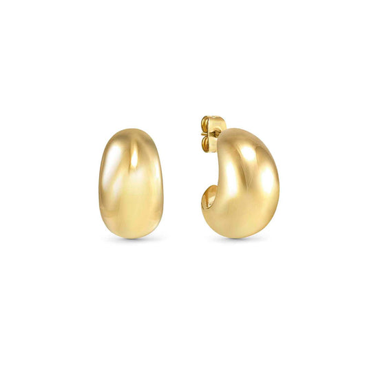 Nomination Ecclettica Yellow Gold PVD Small Moon Hoop Earrings 134314/012