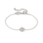 Nomination Petit Sparkle Sterling Silver Cubic Zirconia Flower Bracelet 242300/010