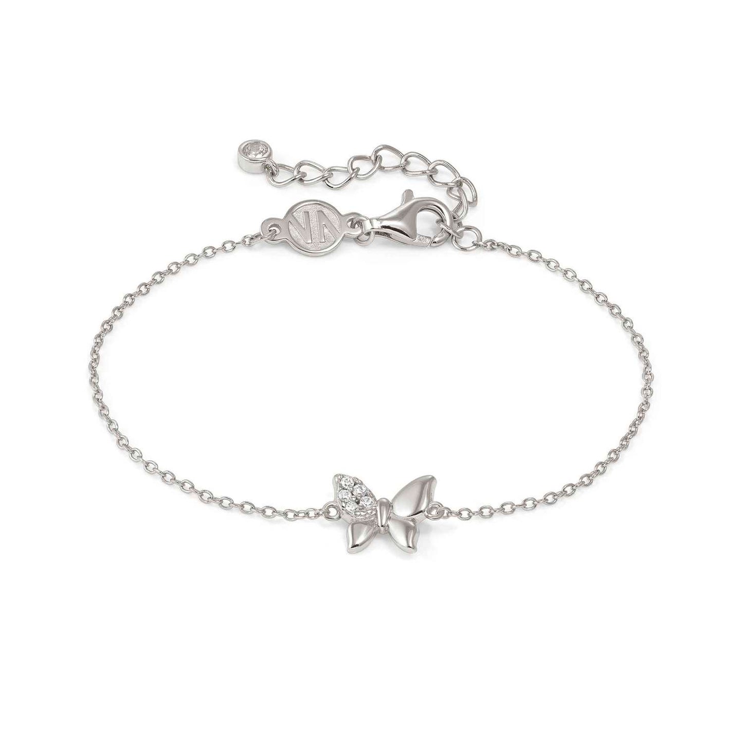 Nomination Petit Sparkle Sterling Silver Cubic Zirconia Butterfly Bracelet 242300/040
