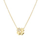 Nomination Petit Sparkle Yellow Gold Plated Cubic Zirconia Four Leaf Clover Necklace 242303/003