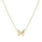 Nomination Petit Sparkle Yellow Gold Plated Cubic Zirconia Butterfly Necklace 242303/042