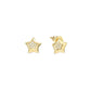 Nomination Petit Sparkle Yellow Gold Plated Star Stud Earrings 242304/009
