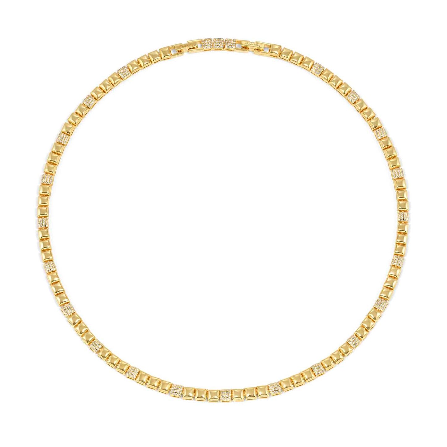 Nomination Enigmatic Yellow Gold Plated Cubic Zirconia Necklace 242406/012