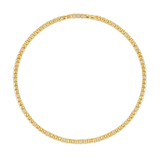 Nomination Enigmatic Yellow Gold Plated Cubic Zirconia Necklace 242406/012