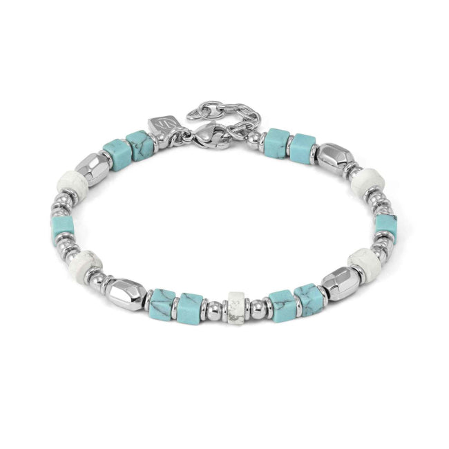 Nomination Instinctstyle White Howlite & Turquoise Bracelet 027936/099