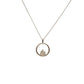 9ct White Gold Laboratory Grown Diamond Circle Necklace