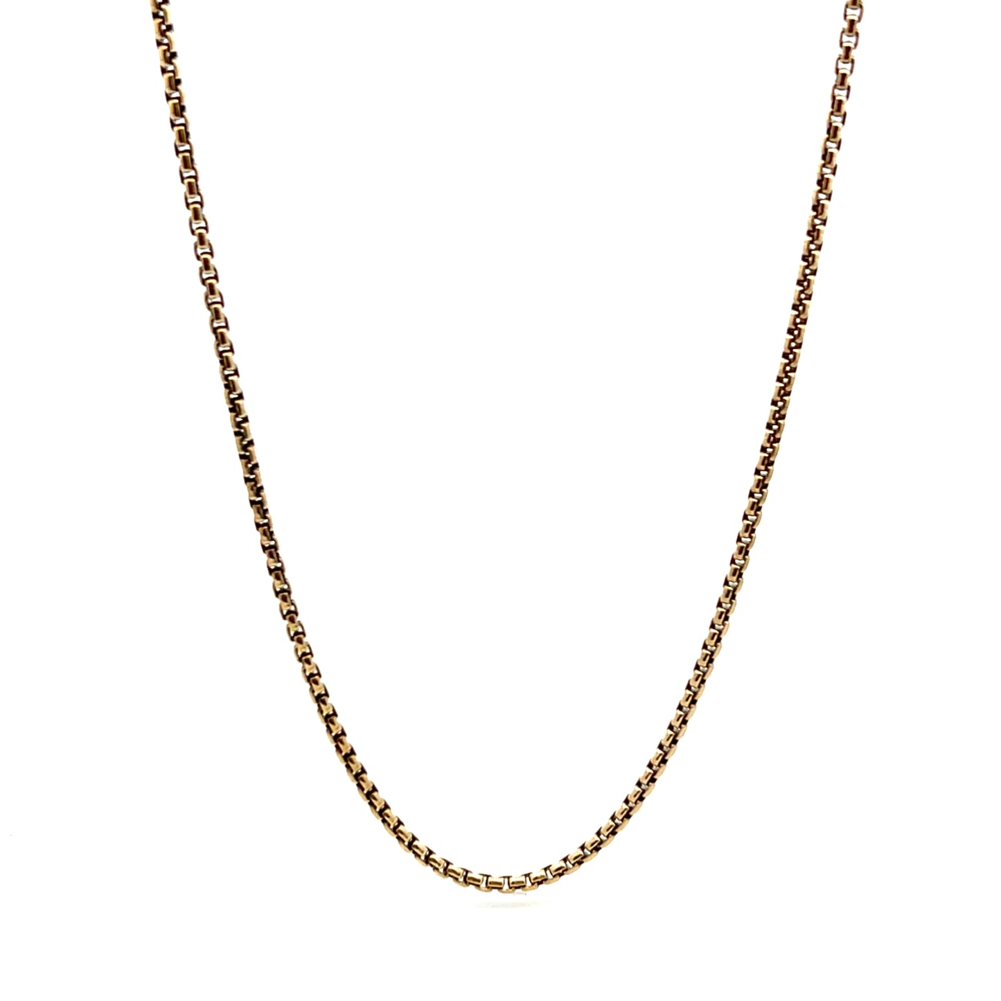 Pre-Owned 9ct Yellow Gold 19" Box Belcher Chain