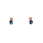 9ct Yellow Gold Sapphire and Diamond Drop Earrings