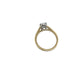 9ct Yellow Gold 1.00ct Oval and Brilliant Cut Laboratory Grown Diamond Ring Size N
