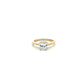 9ct Yellow Gold 1.00ct Oval and Brilliant Cut Laboratory Grown Diamond Ring Size N