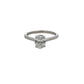 9ct White Gold Laboratory Grown Diamond Oval Cut 1.02ct Ring Size M