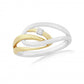 9ct Yellow & White Gold Diamond Strands Ring