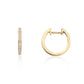9ct Yellow Gold 0.16ct Diamond Hoop Earrings