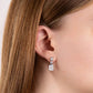 Diamonfire Three Stone Multi Shape Drop Earrings