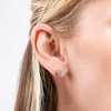 Diamonfire Yellow Gold Plated Cubic Zirconia Stud Earrings