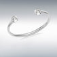 Sterling Silver Solid 4.5mm Torque Bangle