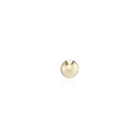Single 9ct Yellow Gold Polish Ball Labret Earring