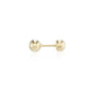 Single 9ct Yellow Gold Polish Ball Labret Earring
