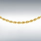 9ct Yellow Gold Hollow Rope Chain 20"