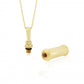 9ct Yellow Gold Cylinder Bottle Necklace