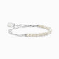 Thomas Sabo Charmista Pearl and Silver Bracelet A2129-158-14